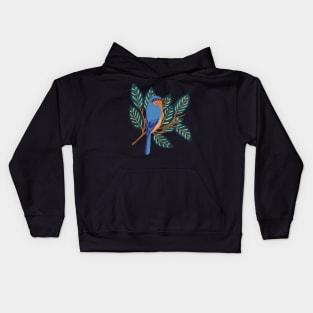 Eastern bluebird Kids Hoodie